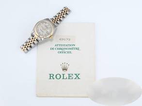 Thumbnail von Rolex Lady-Datejust Edelstahl Gelbgold 750 Perlmutt Automatik Gold Stahl Damen Stainless Steel 18kt Yellow Gold Jubilé-band Chronometer Oyster