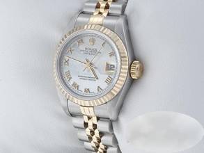 Thumbnail von Rolex Lady-Datejust Edelstahl Gelbgold 750 Perlmutt Automatik Gold Stahl Damen Stainless Steel 18kt Yellow Gold Jubilé-band Chronometer Oyster