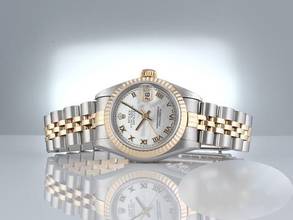 Thumbnail von Rolex Lady-Datejust Edelstahl Gelbgold 750 Perlmutt Automatik Gold Stahl Damen Stainless Steel 18kt Yellow Gold Jubilé-band Chronometer Oyster