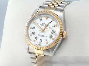 Thumbnail von Rolex Datejust 36 36mm 16233 Stahl Gelbgold 750 2000 Diamanten Automatik Stainless Steel 18kt Yellow Gold Jubilé-band Chronometer Oyster White Dial