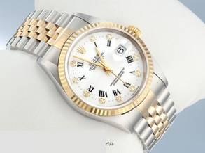 Thumbnail von Rolex Datejust 36 36mm 16233 Stahl Gelbgold 750 2000 Diamanten Automatik Stainless Steel 18kt Yellow Gold Jubilé-band Chronometer Oyster White Dial
