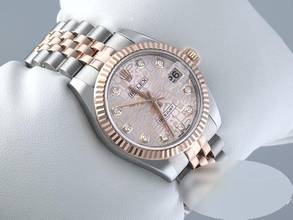 Thumbnail von Rolex Datejust 31mm 178271 2017 Edelstahl Rosegold 750 Diamanten Stainless Steel 18kt Rose Gold Jubilé-band Chronometer Oyster