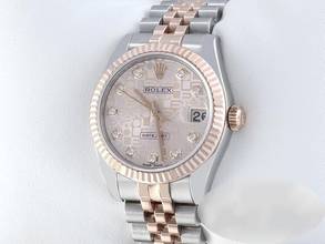 Thumbnail von Rolex Datejust 31mm 178271 2017 Edelstahl Rosegold 750 Diamanten Stainless Steel 18kt Rose Gold Jubilé-band Chronometer Oyster
