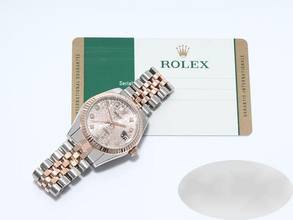 Thumbnail von Rolex Datejust 31mm 178271 2017 Edelstahl Rosegold 750 Diamanten Stainless Steel 18kt Rose Gold Jubilé-band Chronometer Oyster