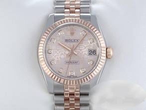 Rolex Datejust 31 31mm 178271 2017 stainless steel rose gold 750 diamonds stainless steel 18kt rose gold jubilee bracelet chronometer oyster