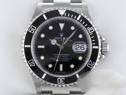  Rolex Submariner Date 16610 T 2008 Rehaut Stahl Automatik Taucheruhr Edelstahl Stainless Steel Oyster-band Chronometer Black Dial 