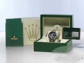 Thumbnail von Rolex Submariner Date 16610 T 2008 Rehaut Steel Automatic Dive Watch Stainless Steel Oyster Bracelet Chronometer Black Dial