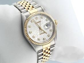 Thumbnail von Rolex Datejust 36 36mm 16233 1999 Lc100 Diamanten Stahl Gelbgold 750 Automatik Stainless Steel 18kt Yellow Gold Jubilé-band Chronometer Oyster