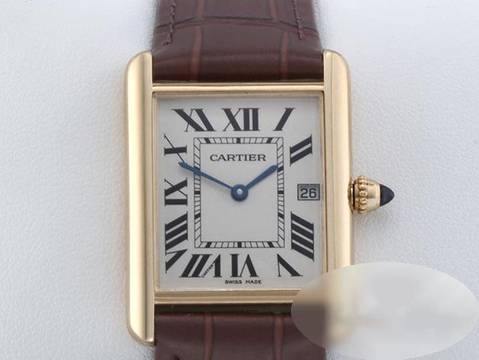  Cartier Tank Louis Cartier Großes Modell Gelbgold 750 2011 W1529756 18kt Yellow Gold Damen Herren 