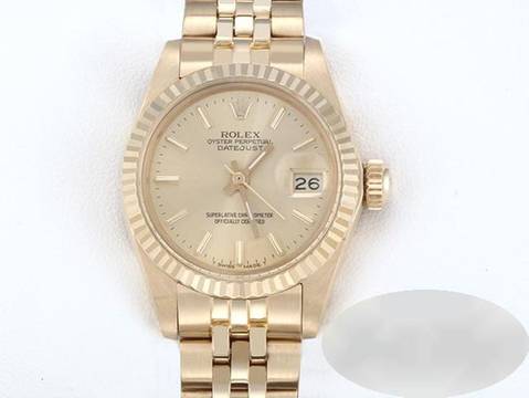  Rolex Lady-Datejust Gelbgold 750 Automatik 18kt Yellow Gold Damen Damenuhr Jubilé-band Chronometer Oyster 
