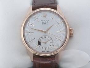 Rolex Cellini Dual Time 50525 2015 LC100 Rose Gold 750 Automatic 18kt Rose Gold
