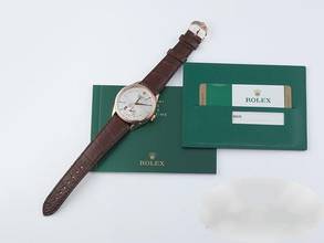 Thumbnail von Rolex Cellini Dual Time 50525 2015 Lc100 Rosegold 750 Automatik 18kt Rose Gold