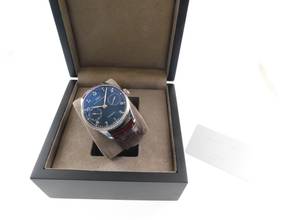 Thumbnail von IWC Portugieser Automatic 7 Days with papers, crocodile strap, and folding clasp 2013, top condition, 42 mm with original certificate
