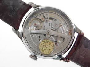 Thumbnail von IWC Portugieser Automatic 7 Days with papers, crocodile strap, and folding clasp 2013, top condition, 42 mm with original certificate