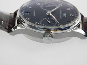 Thumbnail von IWC Portugieser Automatic 7 Days with papers, crocodile strap, and folding clasp 2013, top condition, 42 mm with original certificate