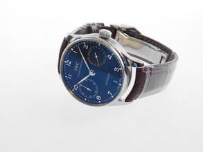 Thumbnail von IWC Portugieser Automatic 7 Days with papers, crocodile strap, and folding clasp 2013, top condition, 42 mm with original certificate