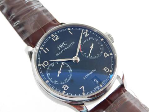IWC Portuguese Portugieser 7 Days mit Papieren Krokoband und Faltschließe 2013 Top 42 mm mit original Zertifikat