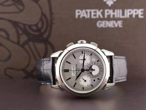 Thumbnail von Patek Philippe Perpetual Calendar Grand Complications 5270g-001 Perpetual Calendar Chronograph Grand White Gold Like New Full Set