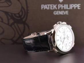 Thumbnail von Patek Philippe Perpetual Calendar Grand Complications 5270g-001 Perpetual Calendar Chronograph Grand White Gold Like New Full Set