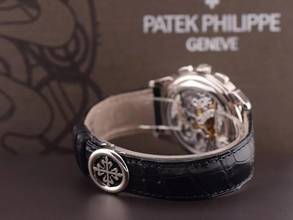Thumbnail von Patek Philippe Perpetual Calendar Grand Complications 5270g-001 Perpetual Calendar Chronograph Grand White Gold Like New Full Set