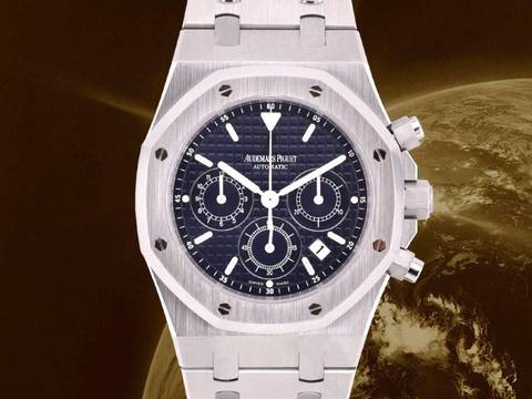 Audemars Piguet Royal Oak Chronograph 26300st Blue Chronograph 39mm - Like New 2010 Ita 