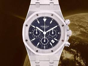  Audemars Piguet Royal Oak Chronograph 26300st Blue Chronograph 39mm - Like New 2010 Ita 