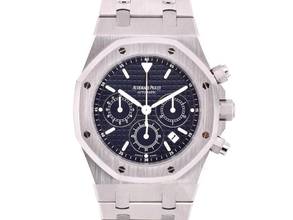 Thumbnail von Audemars Piguet Royal Oak Chronograph 26300st Blue Chronograph 39mm - Like New 2010 Ita