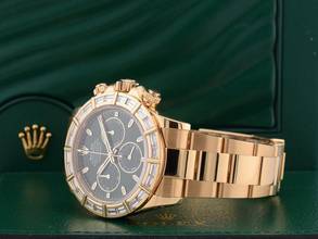 Thumbnail von Rolex Daytona Cosmograph Daytona 116568br Off Catalog John Mayer Green Dial Factory Diamond Bezel