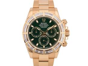 Thumbnail von Rolex Daytona Cosmograph Daytona 116568br Off Catalog John Mayer Green Dial Factory Diamond Bezel