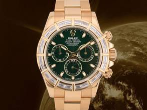 Rolex Daytona Cosmograph Daytona 116568br Off Catalog John Mayer Green Dial Factory Diamond Bezel