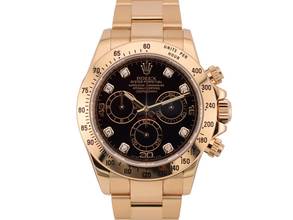Thumbnail von Rolex Daytona Cosmograph Daytona Black Diamond Dial Like New Full Set 2015 Ita