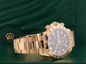 Thumbnail von Rolex Daytona Cosmograph Daytona Black Diamond Dial Like New Full Set 2015 Ita
