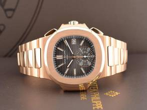 Thumbnail von Patek Philippe Nautilus 5980/1R - Like New Full Set Service Patek