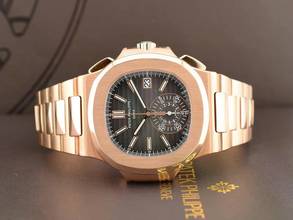 Thumbnail von Patek Philippe Nautilus 5980/1R - Like New Full Set Service Patek