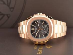 Thumbnail von Patek Philippe Nautilus 5980/1R - Like New Full Set Service Patek