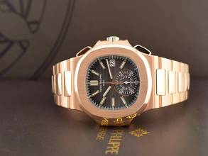 Thumbnail von Patek Philippe Nautilus 5980/1R - Like New Full Set Service Patek