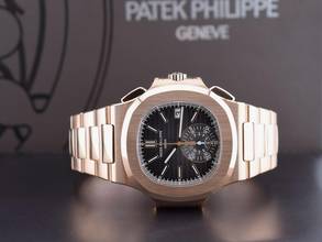 Thumbnail von Patek Philippe Nautilus 5980/1R Rose Gold Chronograph - Full Set New 2018