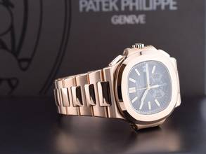 Thumbnail von Patek Philippe Nautilus 5980/1R Rose Gold Chronograph - Full Set New 2018