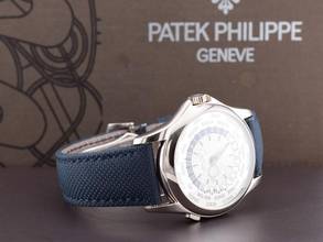 Thumbnail von Patek Philippe World Time Complicazioni World Time 5130g White Gold Silver Dial - Like New Full Set