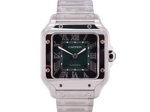 Thumbnail von Cartier Santos Medium Green Dial WSSA0061 New 2026