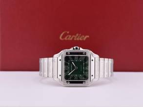 Thumbnail von Cartier Santos Medium Green Dial WSSA0061 New 2026