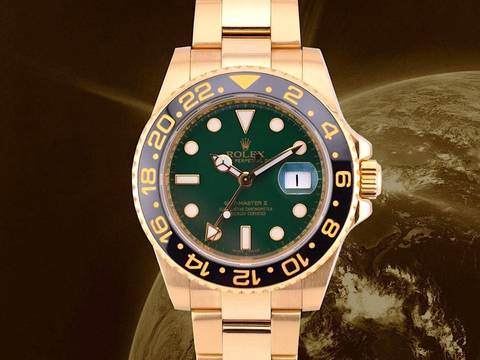  Rolex GMT-Master II 116718ln Green 2010 Full Set 