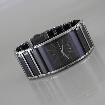 Rado Integral Diastar Integral Stahl/HighTech Keramik 27 x 40 mm Quarz mit orig. Box