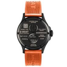 Thumbnail von U-Boat Darkmoon 44mm OR.IPB 9538 Case black PVD Super-Luminova orange Kautschukarmband orange Full Set neu