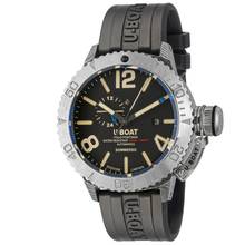 U-Boat Sommerso Damasco Right 9988 Automatic 46 mm limited No. XX/99 Crown on the right Damascene steel Full set new