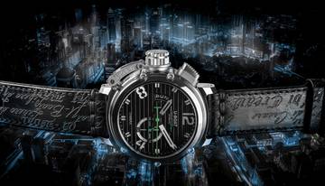 Thumbnail von U-Boat Chimera Stainless Steel Nero Ref. 9605 46 mm Automatik limitiert No. XX/300 Lederarmband Full Set neu