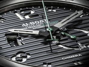 Thumbnail von U-Boat Chimera Stainless Steel Nero Ref. 9605 46 mm Automatik limitiert No. XX/300 Lederarmband Full Set neu