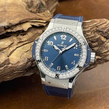  Hublot Big Bang Big Bang Blue Diamonds - NEUWARE - FULLSET - Ref. 457.NX.7170.NX NEW - E-Warranty 