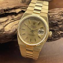 Thumbnail von Rolex Day-Date Oysterquartz Day-Date Oysterquarz 18Kt Gelbgold - Ref. 19018 total weight ca. 140,0g