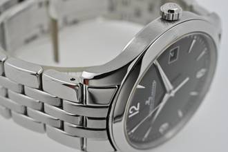 Thumbnail von Jaeger-LeCoultre Master Control Date Automatic Black Dial Q1548171 JLC Service 07/2026